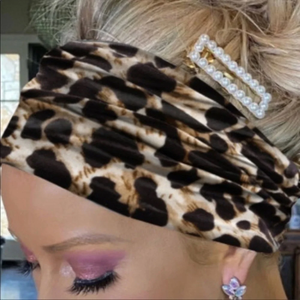 Leopard print headband